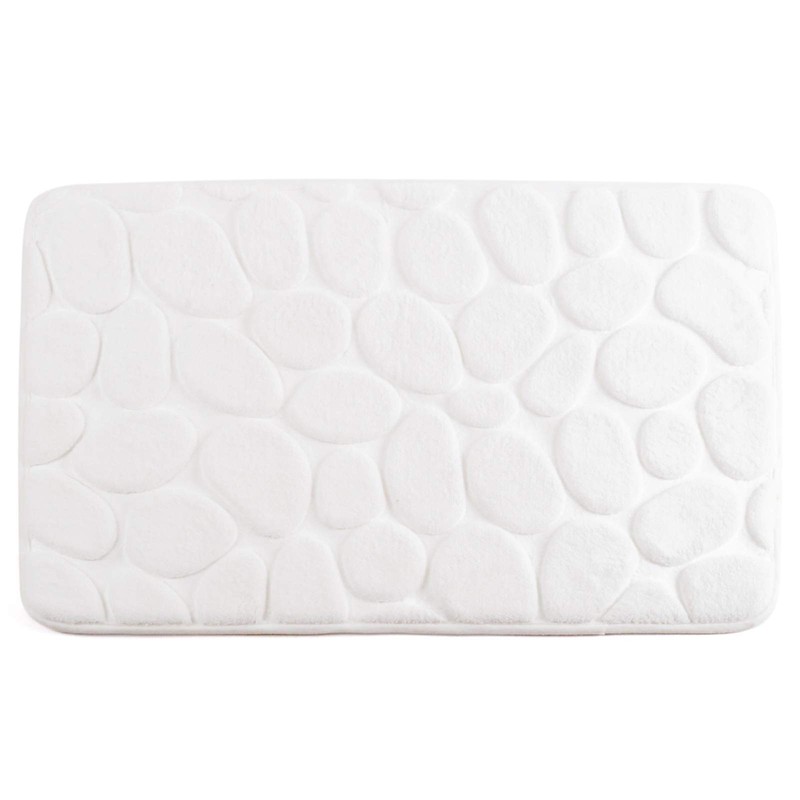 Burwells Memory Foam Luxury Pebble Bath Mat Polyester Non Slip