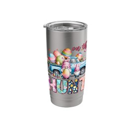 On The Hunt Colorful Easter Eggs Gnomes Stainless Steel Insulated Tumbler