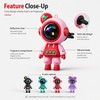 Astronaut Bear Silicone Keychain for Bags & Keys – Lightweight