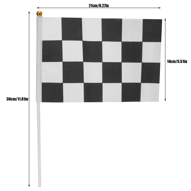 VGEBY Checker Flag Black and White Waving Flag for RC