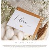 JoliCoon I Love You Card A6 with Natural Envelope and