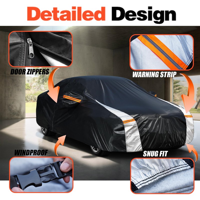 Cotryvox Honda Accord Car Cover 100% Waterproof All Weather, Gift