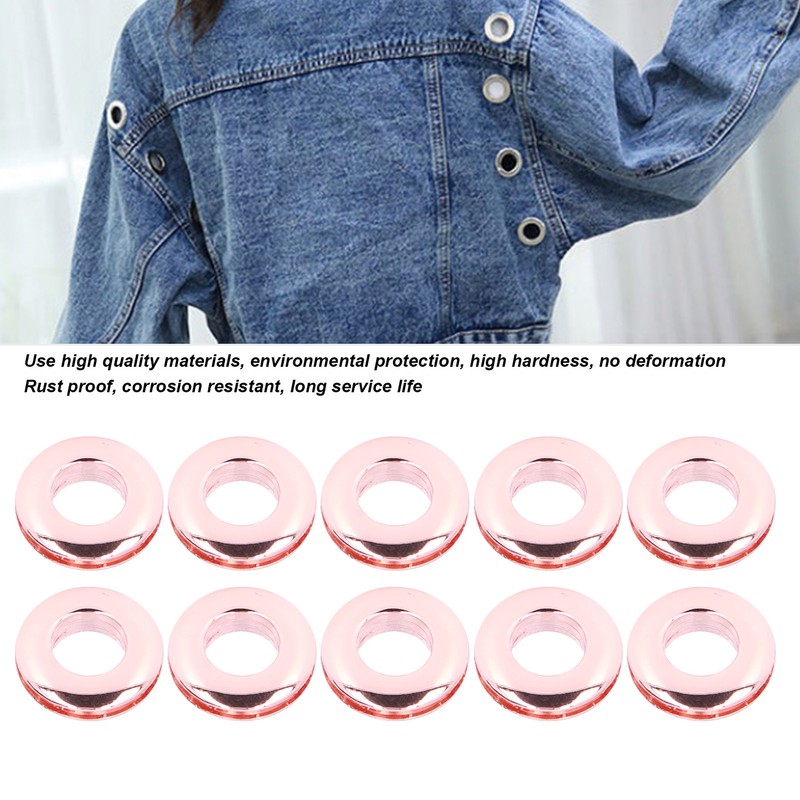 10pcs Eyelets Buttons Metal Smooth Surface Exquisite High Hardness Grommet