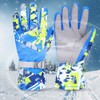 Winter Outdoor Ski Waterproof Wind Ventilation Thickened Warm Gloves(Blue XL)