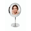 Rechargeable Lighted Makeup Vanity Mirror with Magnification, 8 Inch Double