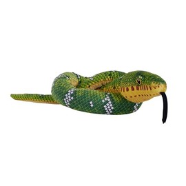 Wild Republic Snakes Eco Emerald Tree Boa, Stuffed Animal, 54 Inches, Plush Toy, Fill is Spun Recycled Water Bottles, Eco Friendly