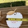Mud Pie Teacher Apple Ceramic Ornament New In Box