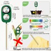 DAQVQ 2-in-1 Soil Moisture Meter, Soil PH Meter, Large Dual-Screen