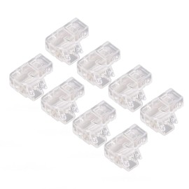 Conectores de Tira de Luz LED de 2 Pines, 8 Piezas 2 Pines 5 Mm COB Conectores de Tira de Luz LED Adaptador de Expansión de Terminal sin Soldadura en Forma de L, Luces de Tira LED