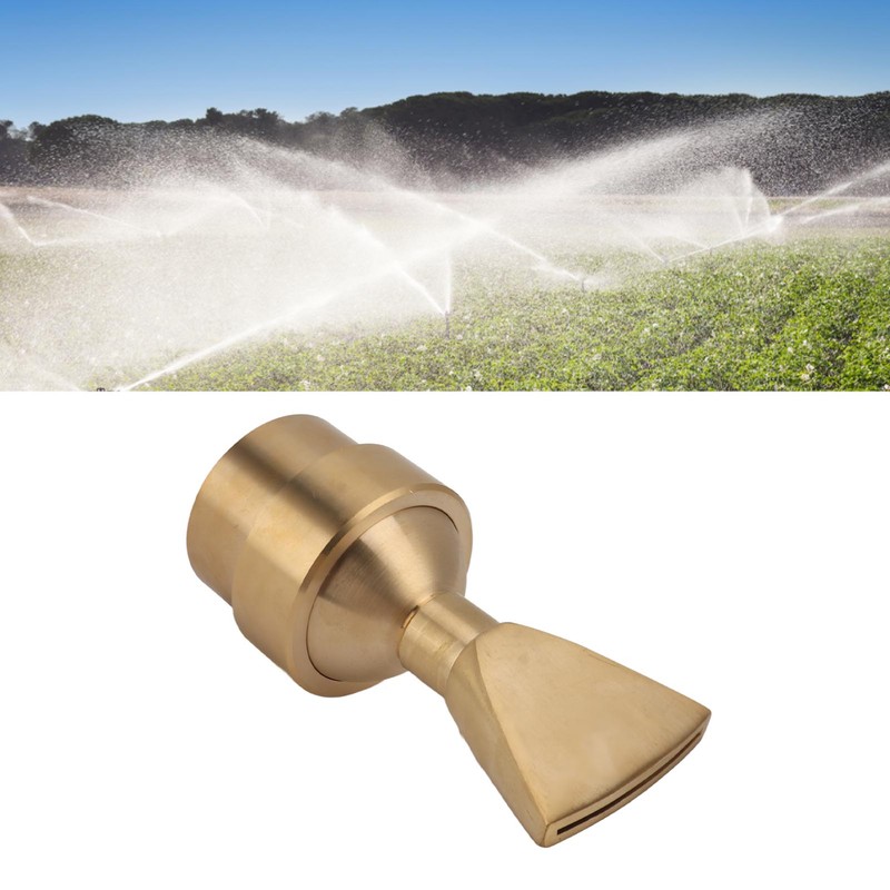 Fan Shaped Fountain Nozzle Copper Adjustable Uniform Water Spray Fan