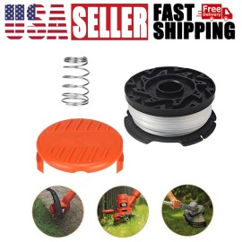 For BLACK+DECKER Replacement Trimmer Spool 1 Pack & Cap & Spring for Black Decker .065 AF-100