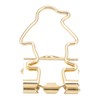 100Pcs Binder Clips Hollow Penguin Shape Sturdy Metal Small Binder