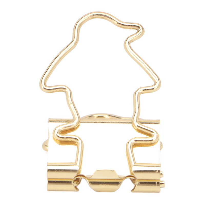 100Pcs Binder Clips Hollow Penguin Shape Sturdy Metal Small Binder