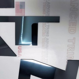 Advanced Trims MIRROR CHROME Letters Nissan Titan Hood Grill ABS Plastic 2016 2017 2018 2019