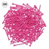 IZZO Golf Wood Golf Tees, 1.75 Inch, Pink, 200 Pack