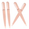 Healeved Stainless Steel Eyebrow Tweezers with Comb Lash Tweezers Set