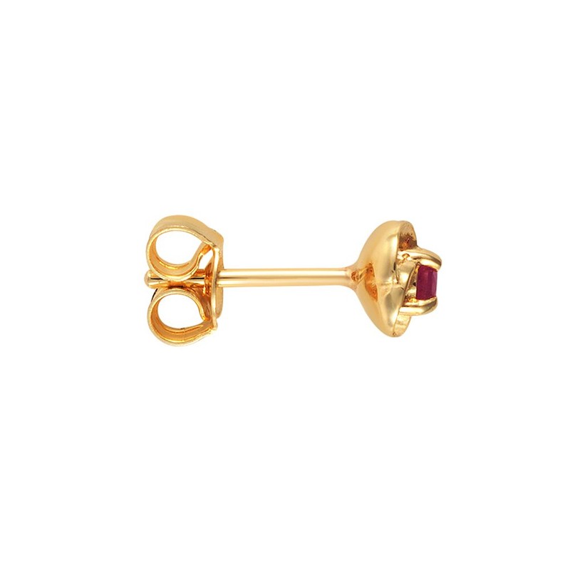 Ivy Gems 9ct Yellow Gold Ruby Stud Earrings