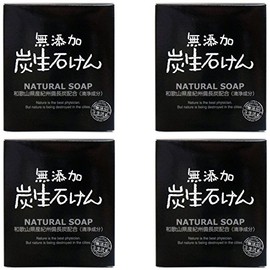 Max Additive-Free Charcoal Soap, 2.8 oz (80 g) x 4 Packs