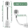 3 Prong Outlet Light Socket Adapter,Light Bulb to Outlet Socket