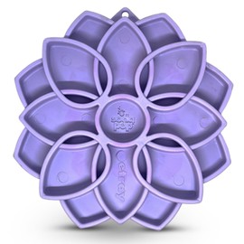 SodaPup Mandala Softie eTray –Durable Enrichment Feeder Made in USA Non-Toxic, Pet-Safe, Food Safe Rubber for Mental Stimulation, Avoiding Overfeeding, Fresh Breath, Digestive Health, Calming, & More