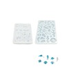 2pcs 2 Styles Reusable Silicone Mold for Women DIY Nail
