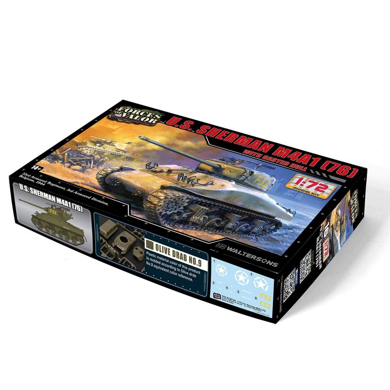 Forces of Valor 1:72 US Sherman M4A1 (76) September 1944