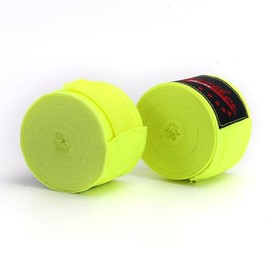 masoe Vendas Boxeo Vendas Elasticas para Boxeo Ringside Vendas para Boxeo Vendas de Mano Elasticas para Protección de Muñecas y Nudillos, Artes Marciales Mixtas y Boxeo (Verde Fluorescente)