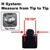 Direct-Lighting 50154 Black GU10 Line Voltage Track Lighting Head -