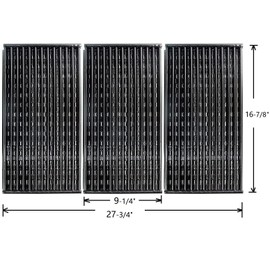 Hongso 16-7/8" x 9-1/4" Porcelain Coated Infrared Grill Emitter Grates for 2015 and Newer 3 Burner Charbroil Tru-Infrared Performance Models; G458-0900-W1
