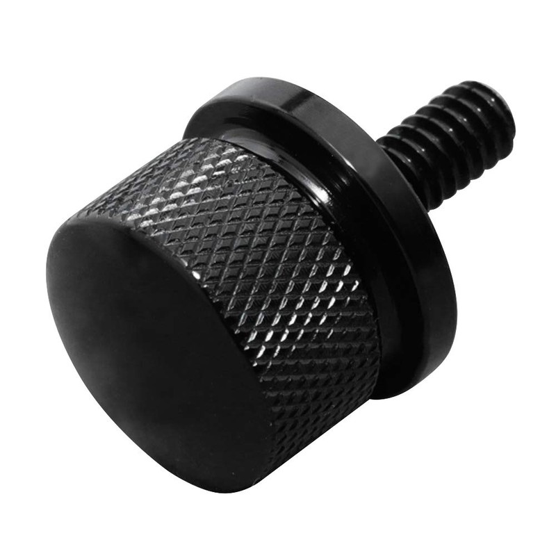 GUAIMI Black Seat Bolt Screw 1/4"-20 Thread Compatible with Harley