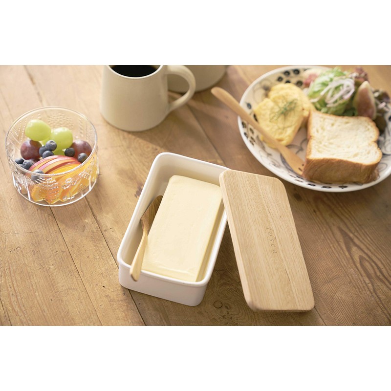 Yamazaki 3926 Tosca Butter Case, White, 16.5 fl oz (470