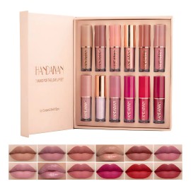 12 Colores Labiales Mate Larga Duracion Pintalabio Regalo