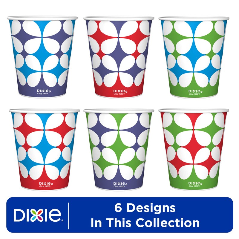 Dixie Multi-Purpose, 5 oz Paper Cups, Box of 100 Cups,
