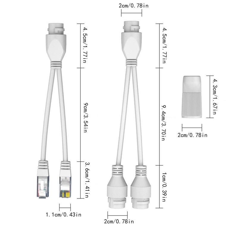Generic Ethernet Splitter 1 to 2, Safe Network Splitter with