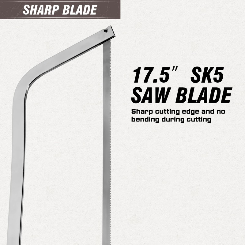 KATA Meat Bone Saw for Butchering: 17.5-inch Hand Saw Butcher