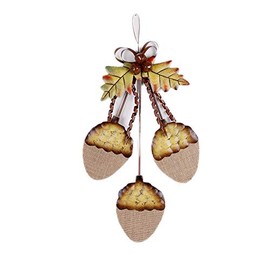 E-view Fall Wooden Acorn Hanging Decor Front Door Home Porch Party Wall Autumn Decorative Ornaments for Harvest Thanksgiving Christmas Farmhouse Decoration