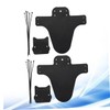 BESPORTBLE 2 Sets Bike Mudguard Set Lightweight Black Front Fork