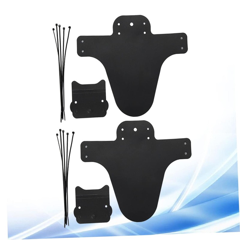 BESPORTBLE 2 Sets Bike Mudguard Set Lightweight Black Front Fork