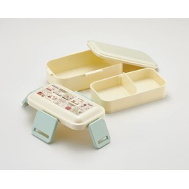 Skater PFLW4AG-A Snoopy Peanut Comic Lunch Box, 20.3 fl oz (600 ml), Antibacterial, Fluffy, Domed Lid, 2-Tier, For Women, Made in Japan