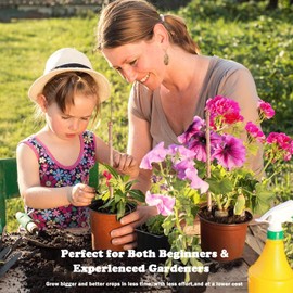 Purecopper Electroculture Plant Stakes,99.99% Pure Copper Electroculture Copper Gardening Antenna for Growing Garden, High-Yield, Eco-Friendly (6 PC)