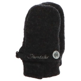 Sterntaler Unisex Baby Wool Thumb (Merino) Mittens, Anthracite Mixture