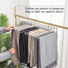 MAECEMZ Pants Hangers Space Saving- 4 Pack Stainless Steel Multifunctional