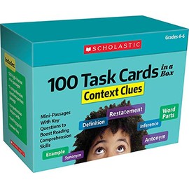 100 Task Cards in a Box: Context Clues: Mini-Passages With Key Questions to Boost Reading Comprehension Skills