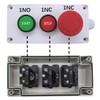 mxuteuk Momentary Start Stop Switch Push Button + 1NC Red