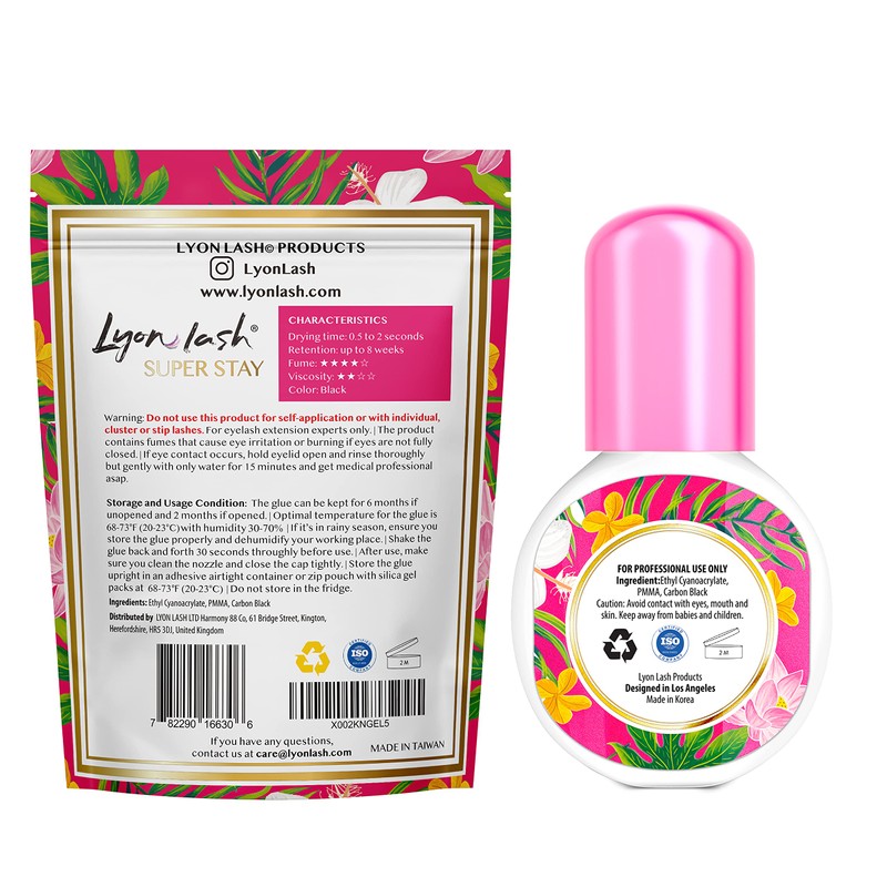 Lyon Lash Super Stay 10ml Eyelash Extension Performance Glue |