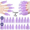 INFILILA Polish Remover Clip Set 20pcs Caps Soak Off Clips