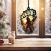 WIDOTEO Bigfoot Suncatcher, Bigfoot Ornament, Bigfoot Christmas Ornament, Window Hanging,