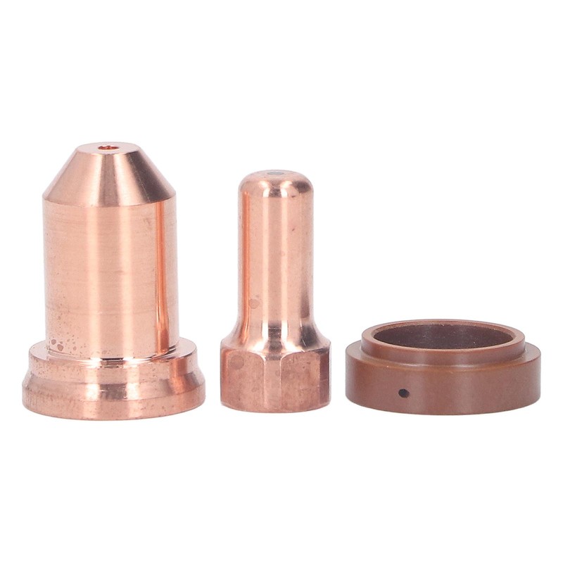 21Pcs Electrode Nozzle Set Brass 1.3mm Dia Nozzles Plasma Cutting