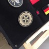 64 x 46 cm patch display plate, hanging patch collection