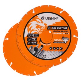 2 Pack Cut Off Wheels 4 1/2 Inch with 7/8" Arbor, Angle Grinder Cutting Disc, Diamond Cutting Wheel with 5000+ Cuts on INOX, Rebar, Angle Iron and Steel
